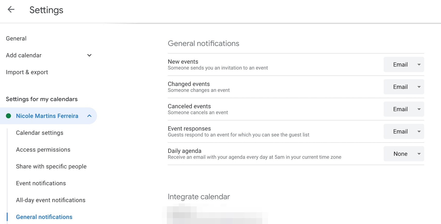 每日议程谷歌日历