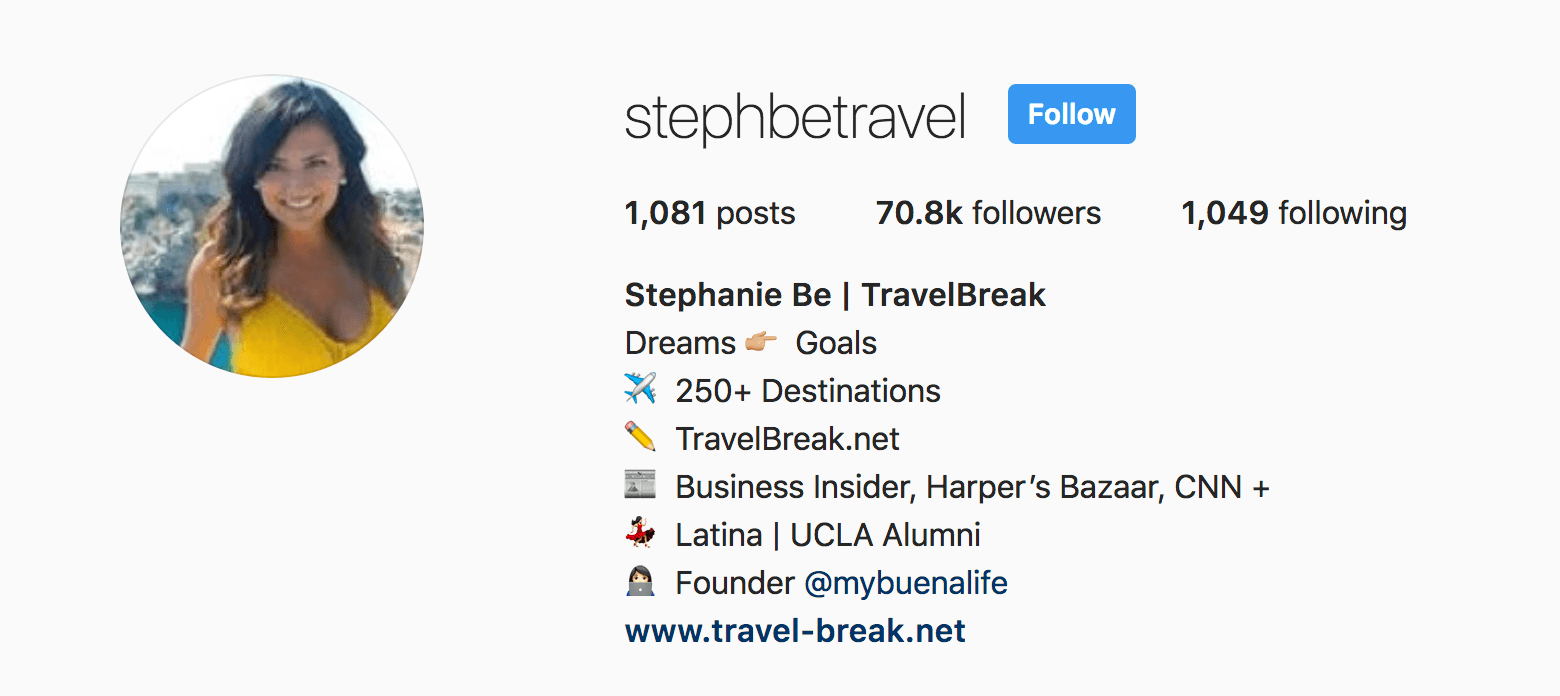 Travel Bio for Instagram