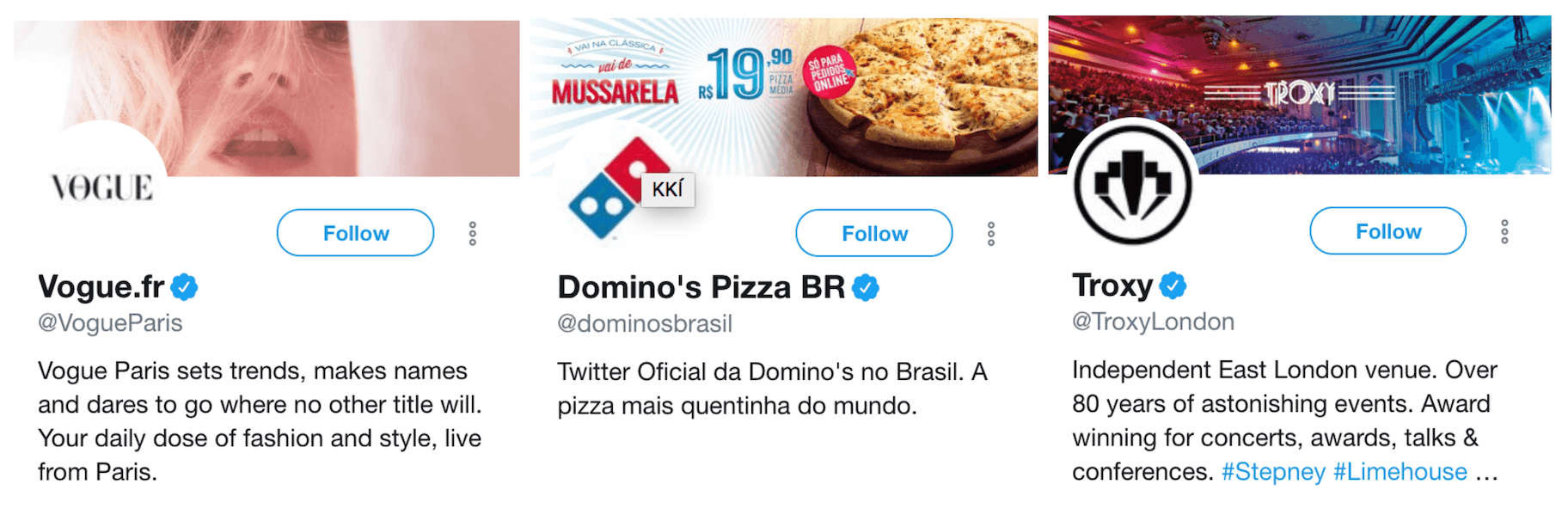 Location Twitter Handle