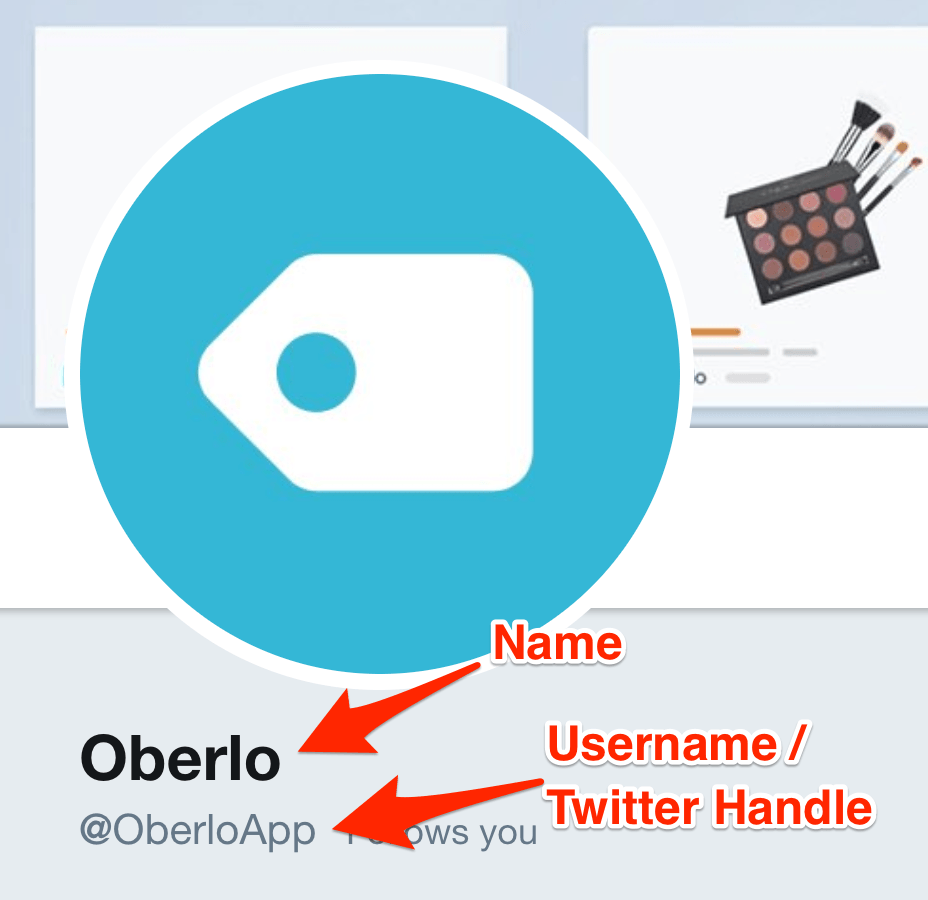 Twitter Username and Name