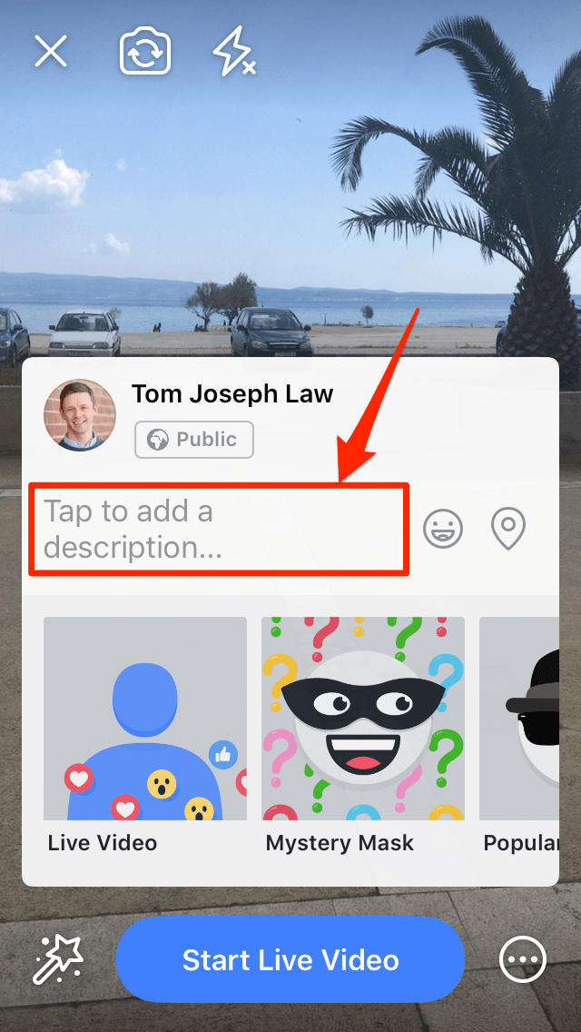 更新Facebook直播视频