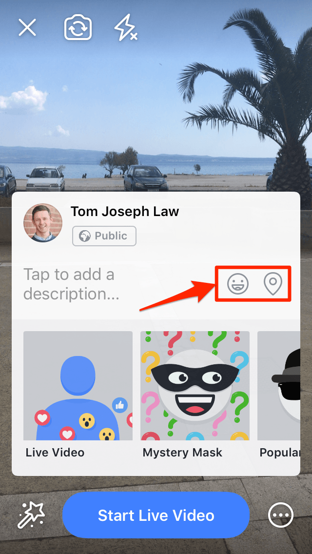 设置你的Facebook直播视频