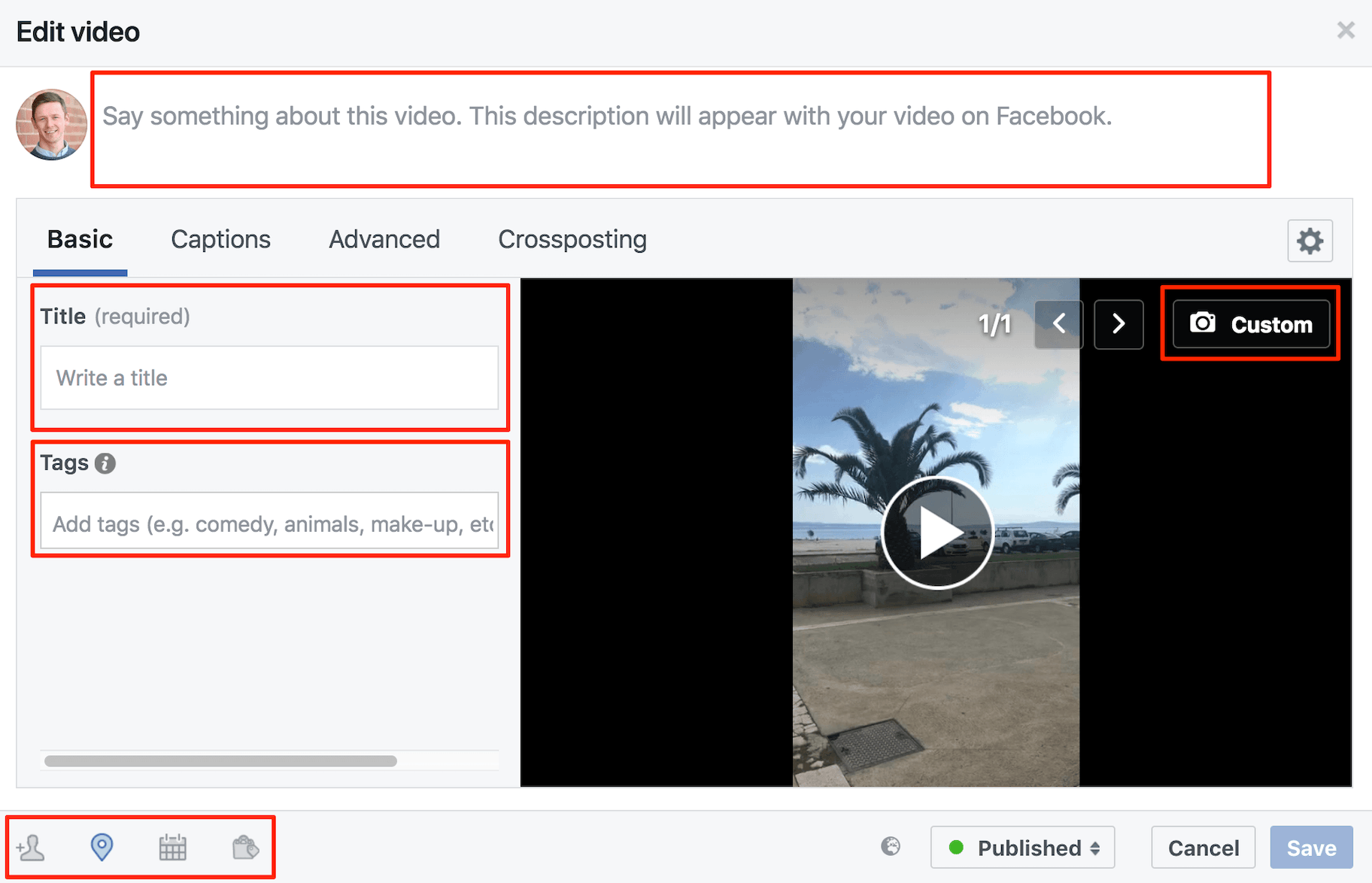 编辑你的Facebook直播视频