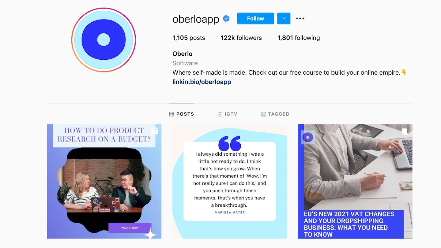 奥伯洛instagram主页