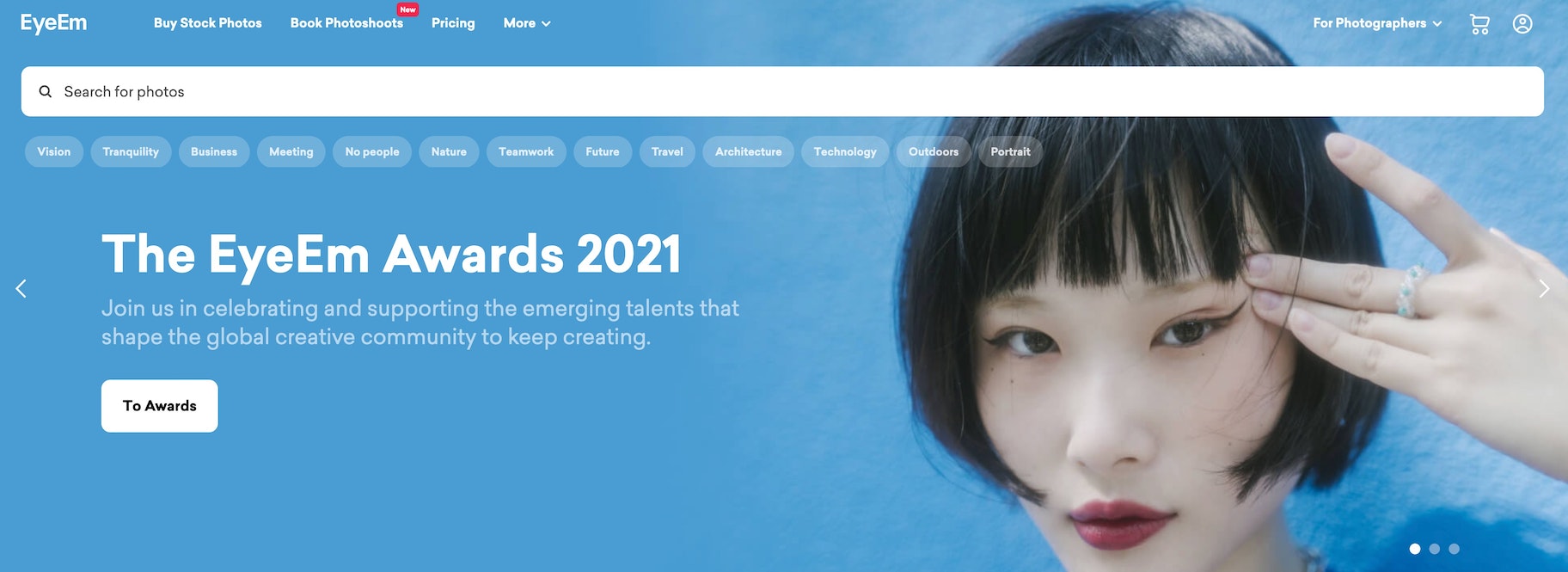 高级库存图像网站- EyeEm