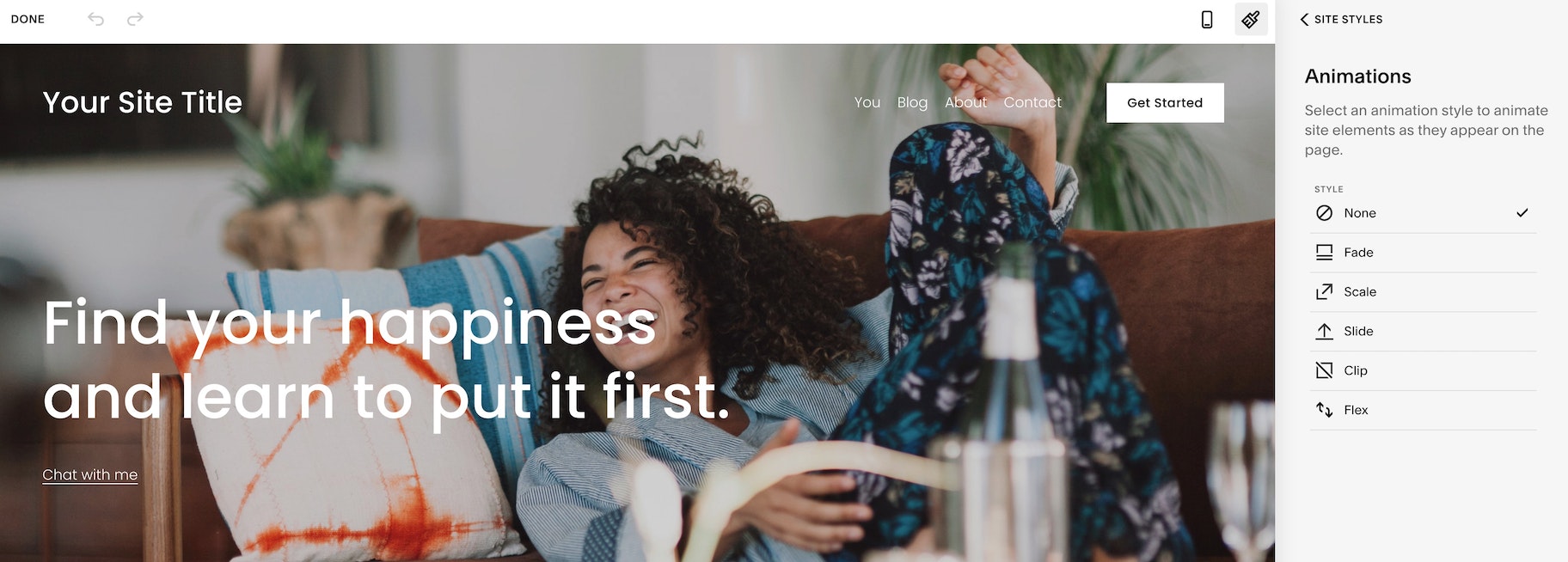 漂亮,响应式设计:Squarespace