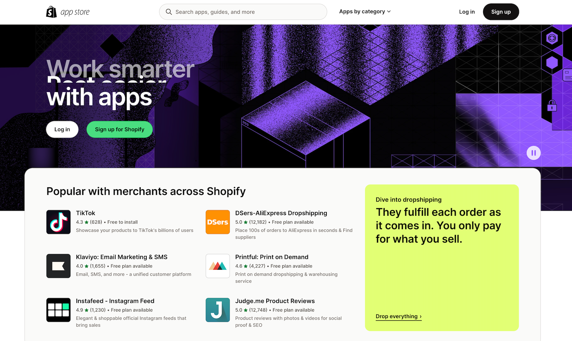 The Shopify App Store