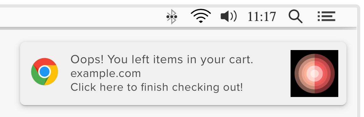 遗弃购物车推送通知