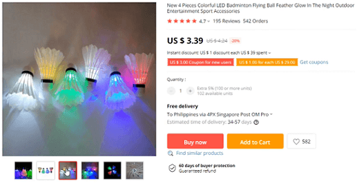 由于缺乏普及度，LED羽毛球软木塞不应该在美国销售