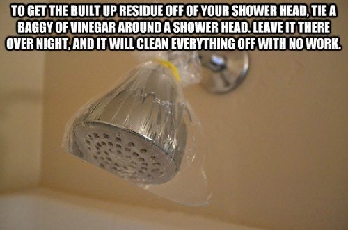 如何清洁淋浴喷头