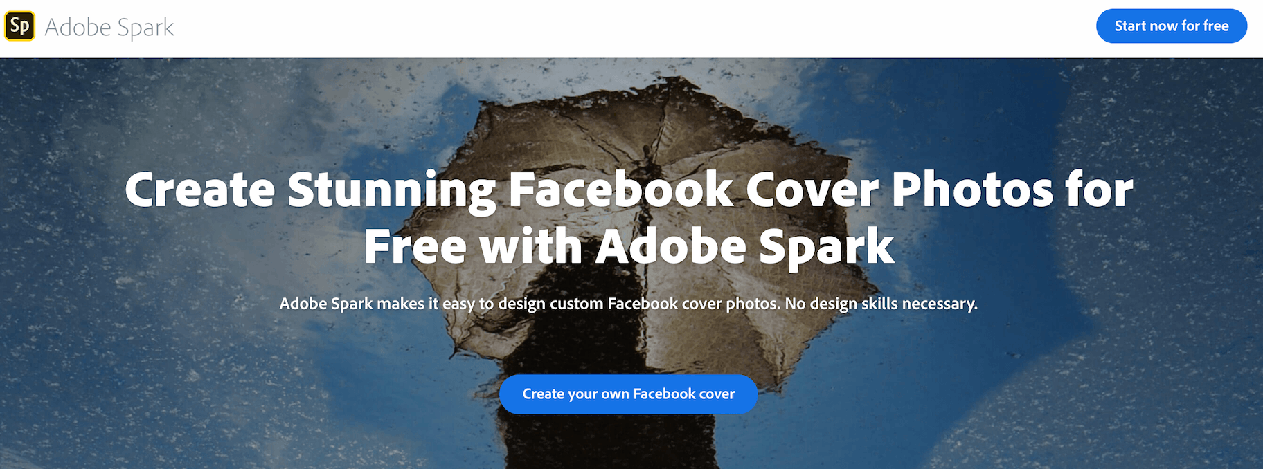 Adobe Spark Facebook封面照片制作和模板