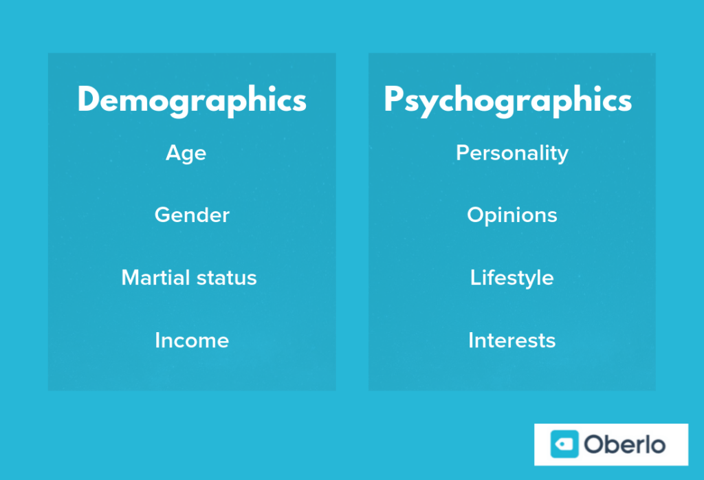 人口统计学和心理统计学之间的差异