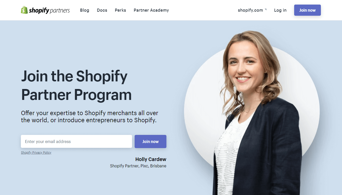 Shopify合作伙伴计划
