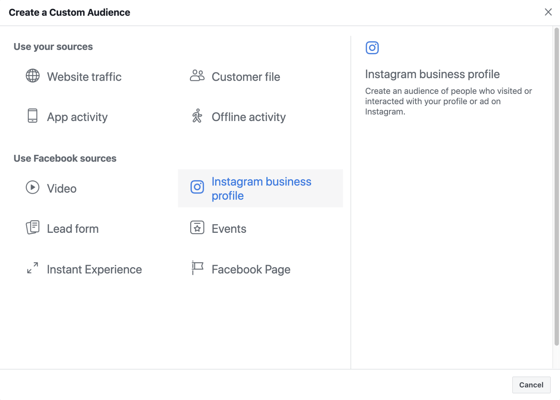 Facebook的广告重新定位目标