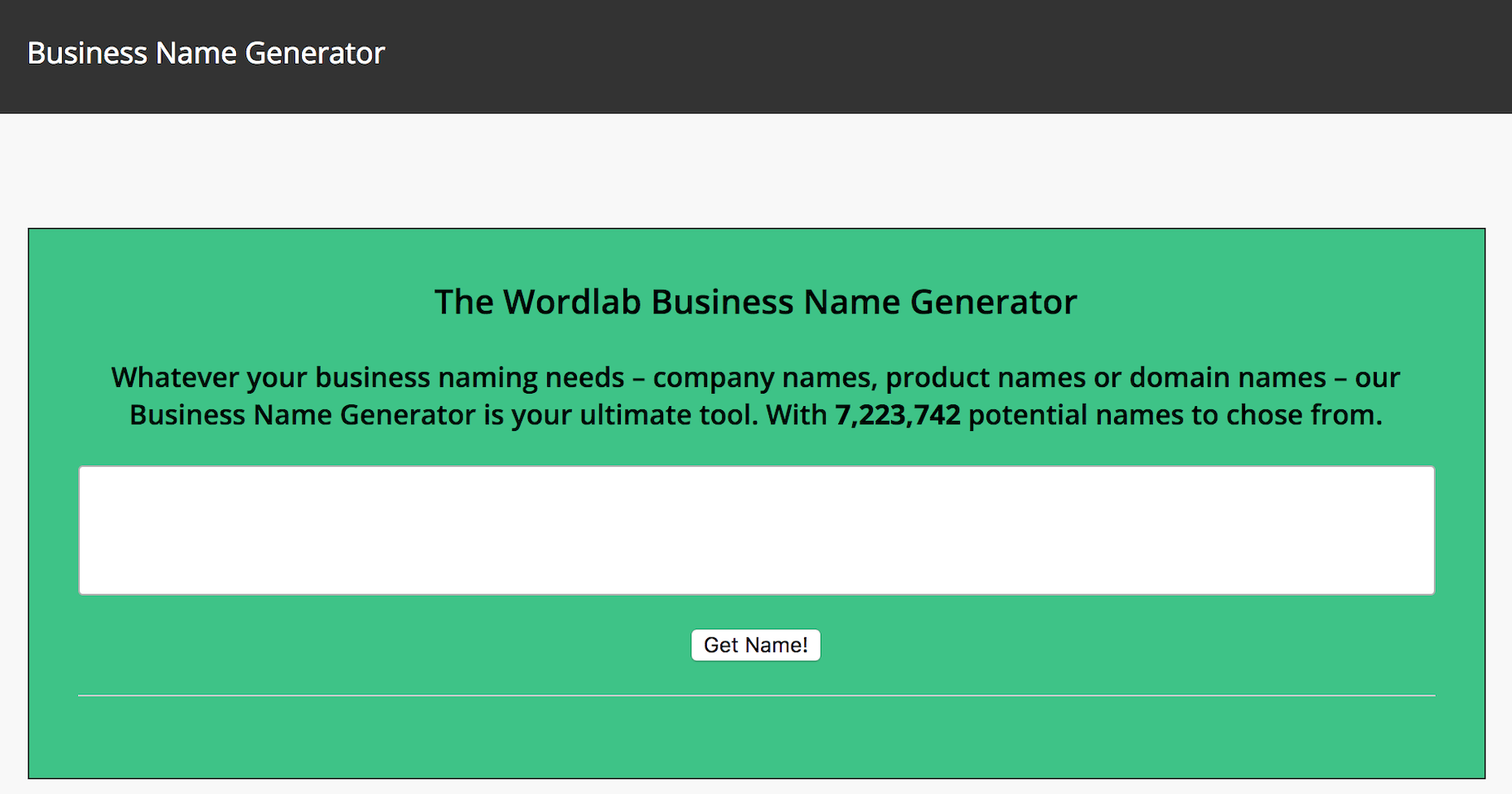 Wordlab名称生成器