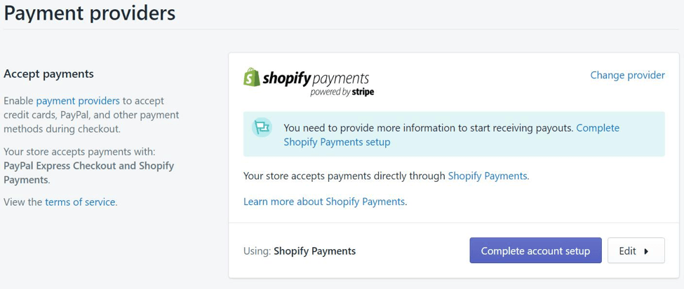 Shopify支付