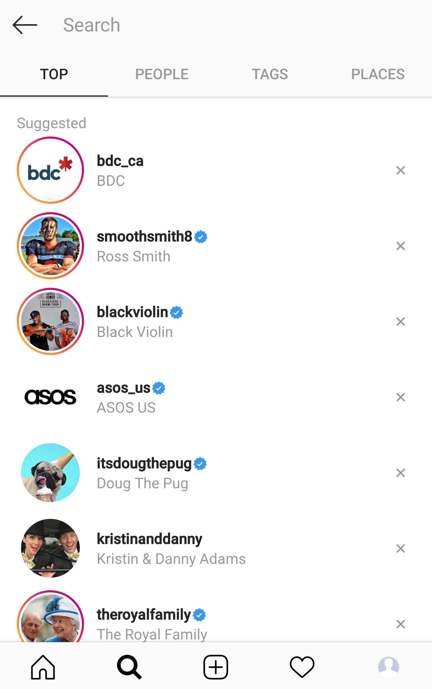 Instagram搜索人物标签地点