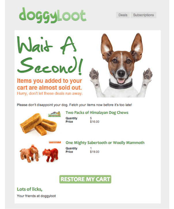 Doggyloot邮件模板