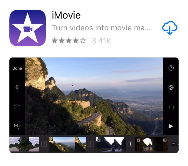 iMovie视频编辑App