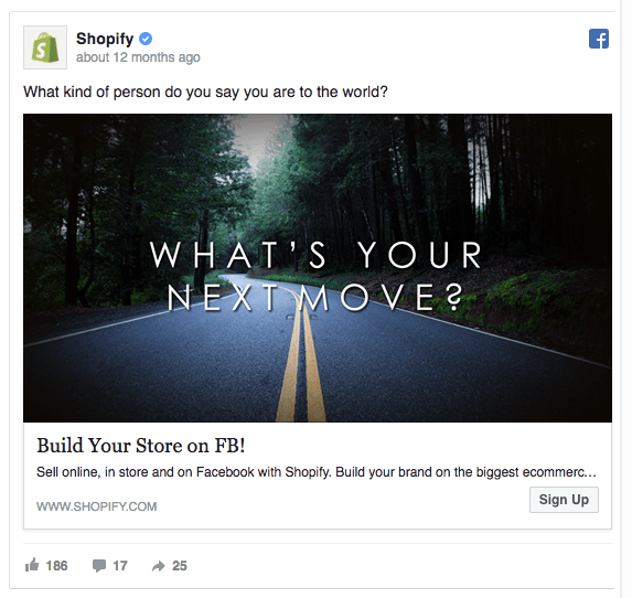 Shopify Facebook广告设计