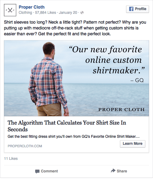正确的Facebook广告设计