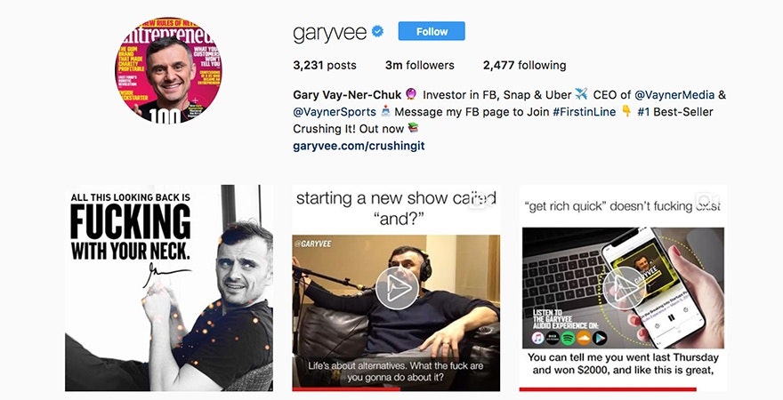 Gary Vaynerchuk -个人品牌的例子