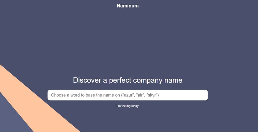 Naminum商业名称生成器