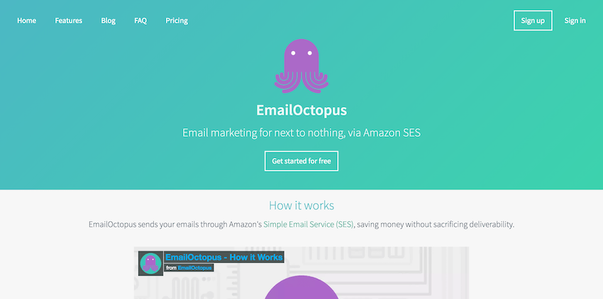 邮件营销平台:EmailOctopus