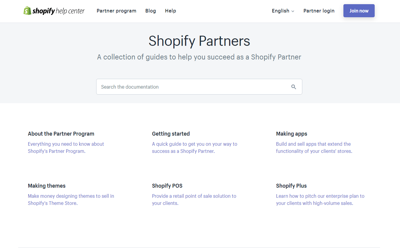Shopify合作伙伴资源