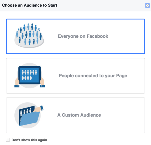 Facebook营销策略:选择受众