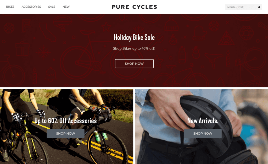 Pure Cycle Shopify商店