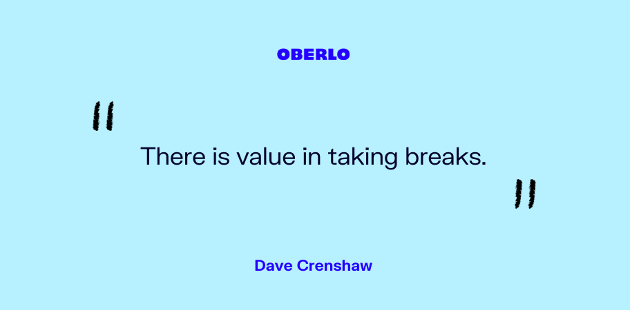 Dave Crenshaw谈休息的价值