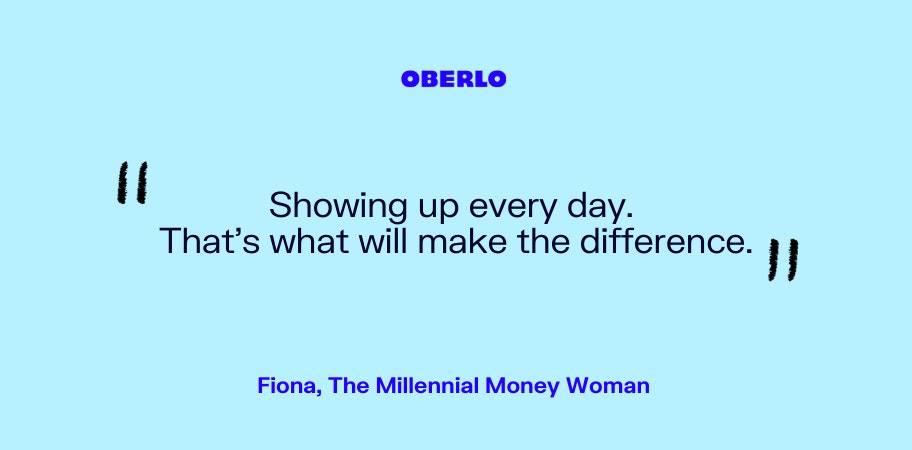 菲奥娜，千禧一代的金钱女谈论的是出现