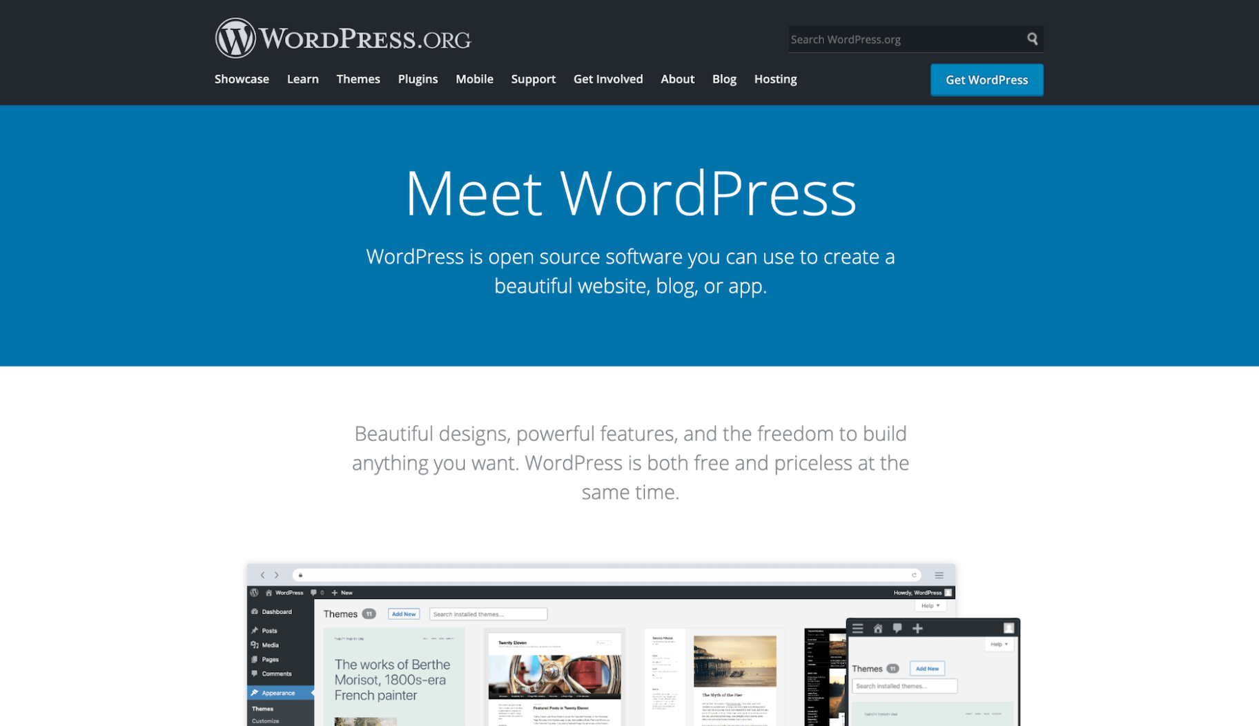 Squarespace可选:WordPress