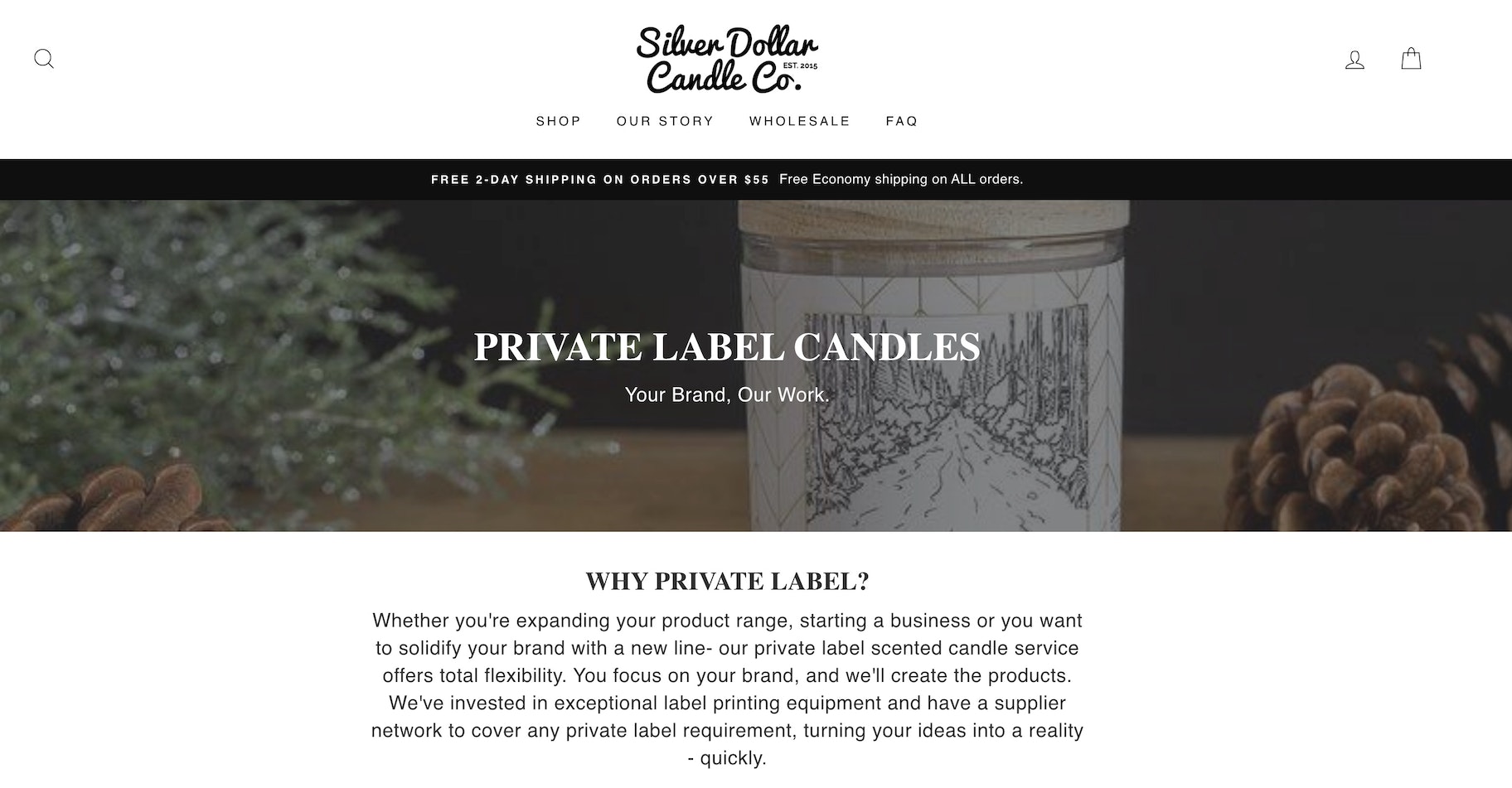 自有品牌蜡烛制造商:银元蜡烛有限公司。