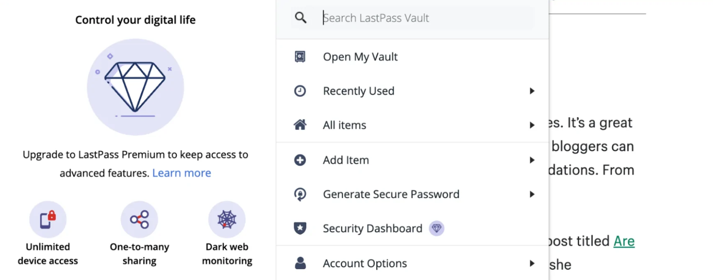 最佳密码管理Chrome扩展:LastPass